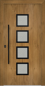 Denisa as - jednostranný překryv; dekor - co49240; rámeček - černý; prosklení - finesa; madlo - mdb03k; rozeta - rebr2