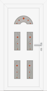 Milena as - interiér; jednostranný překryv; barva - ral9016; prosklení - finesa